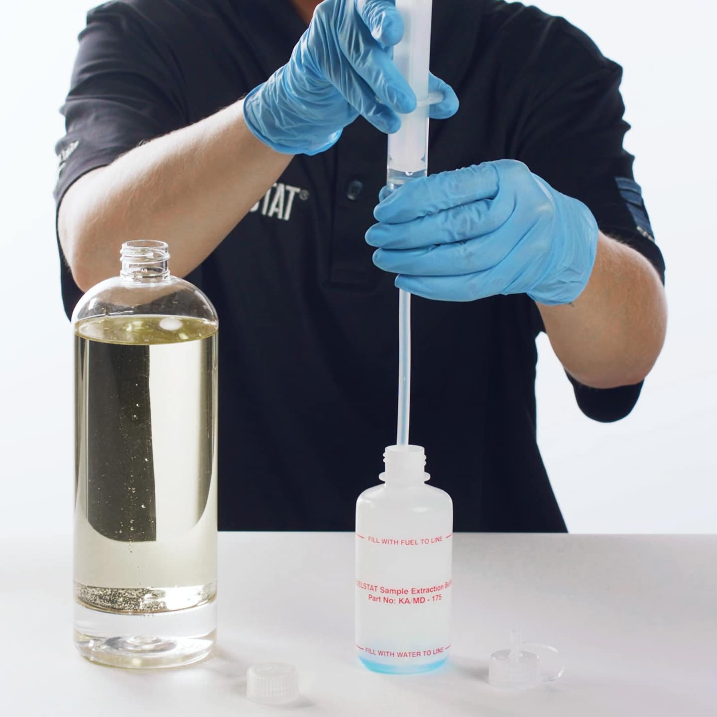 FUELSTAT filling extraction bottle