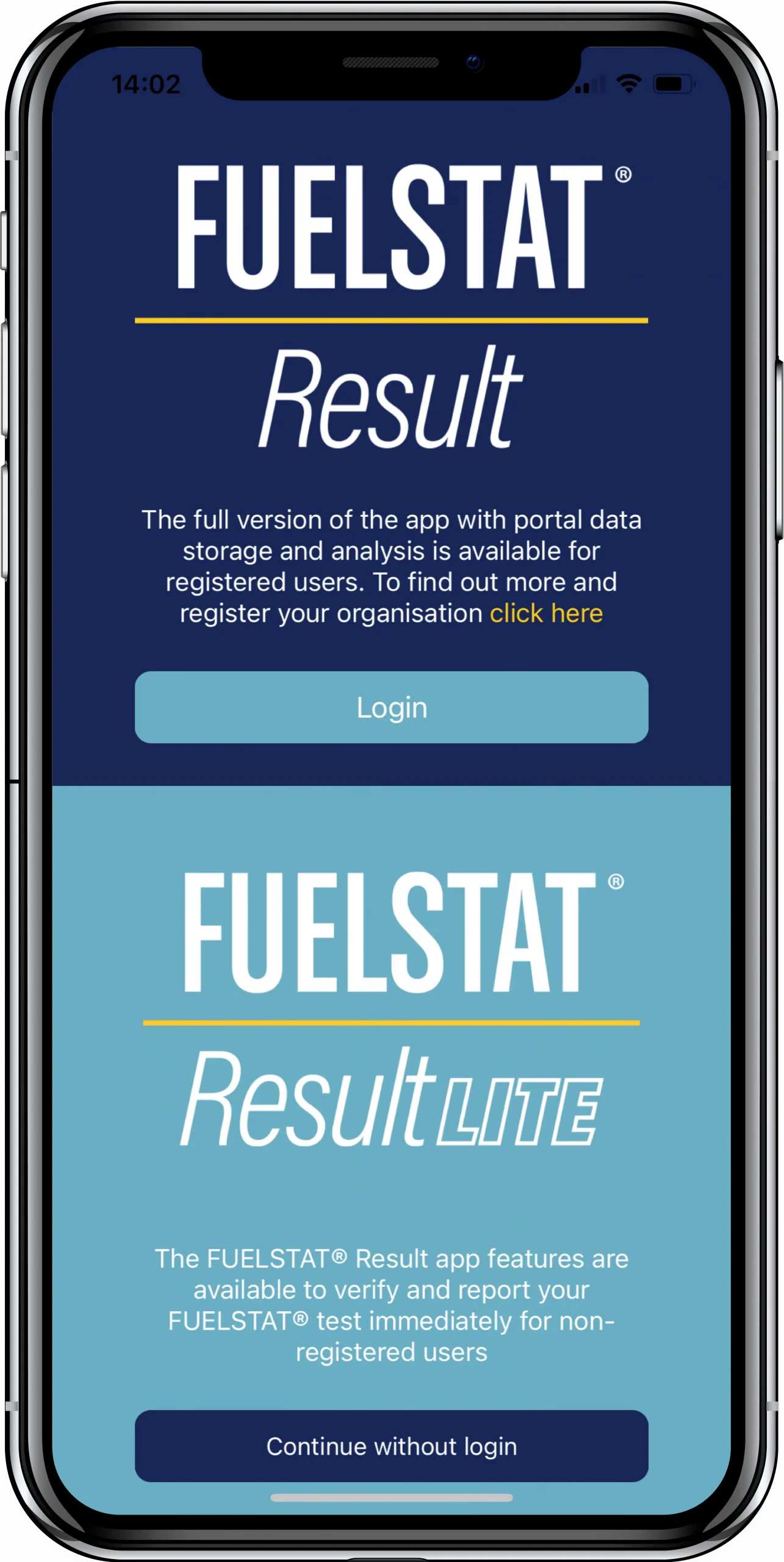 FUELSTAT-Result-app-phone